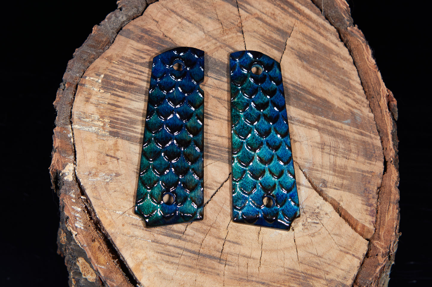 1911 grips Textured Like Scales Various Colors #3