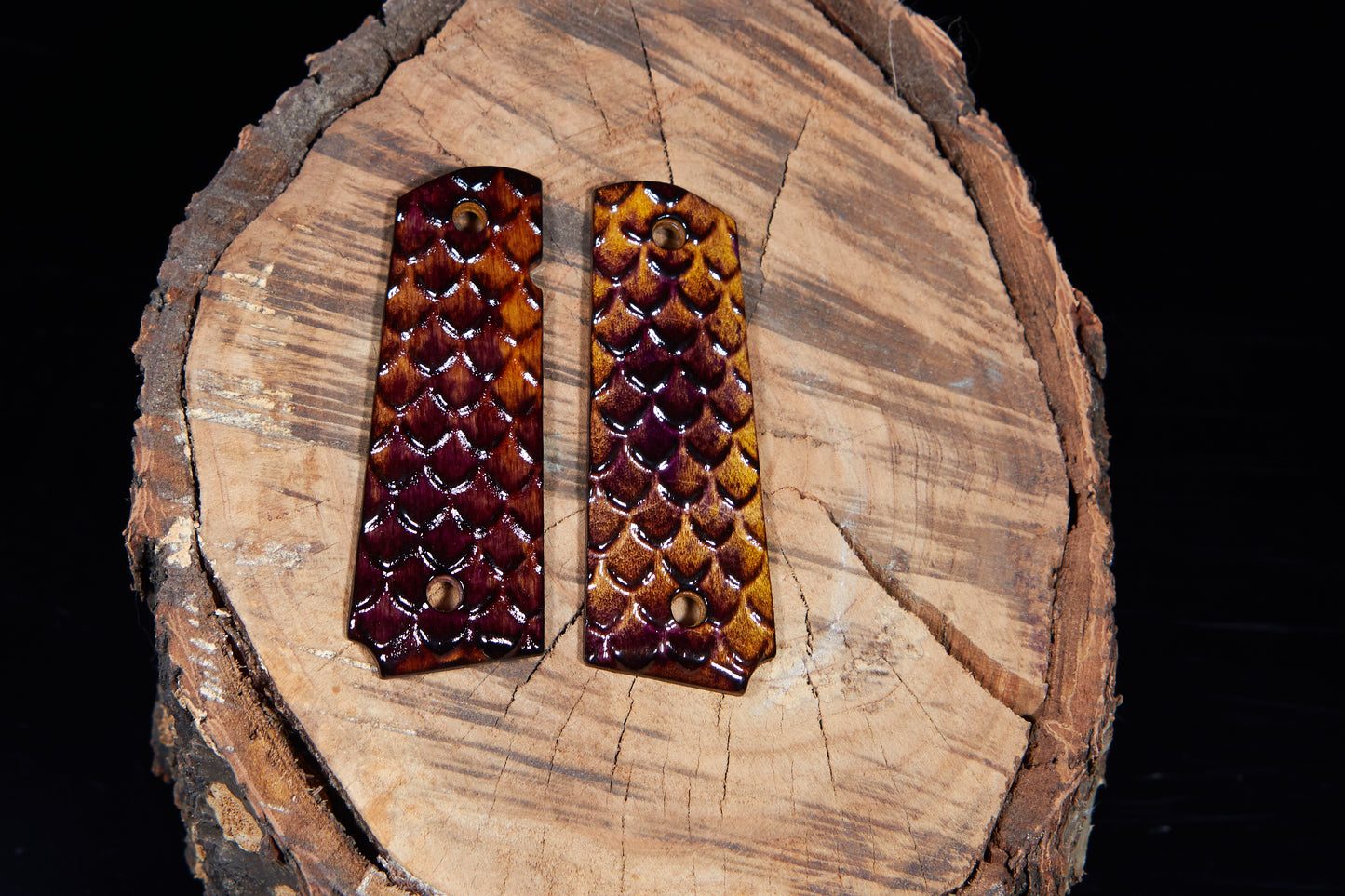 1911 grips Textured Like Scales Various Colors #4