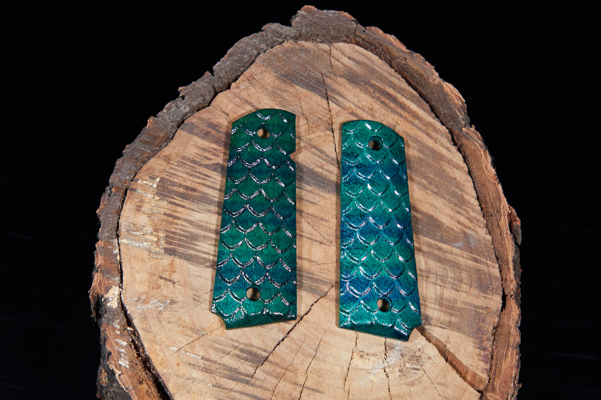 1911 grips Textured Like Scales Various Colors #5