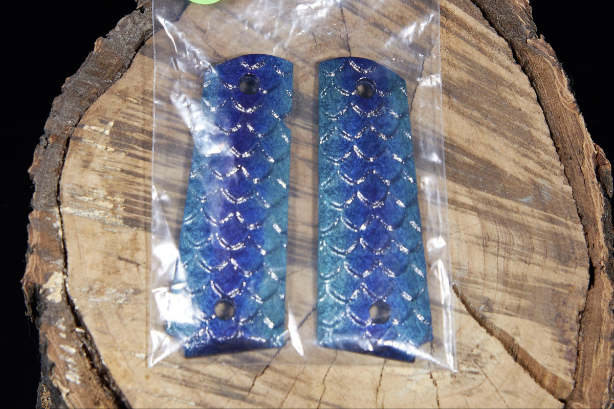 1911 grips Textured Like Scales Various Colors #8