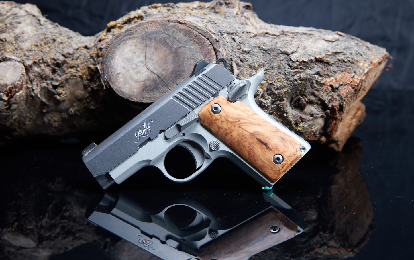 Kimber 380 Micro Grips – Olive Wood with Oil Finish