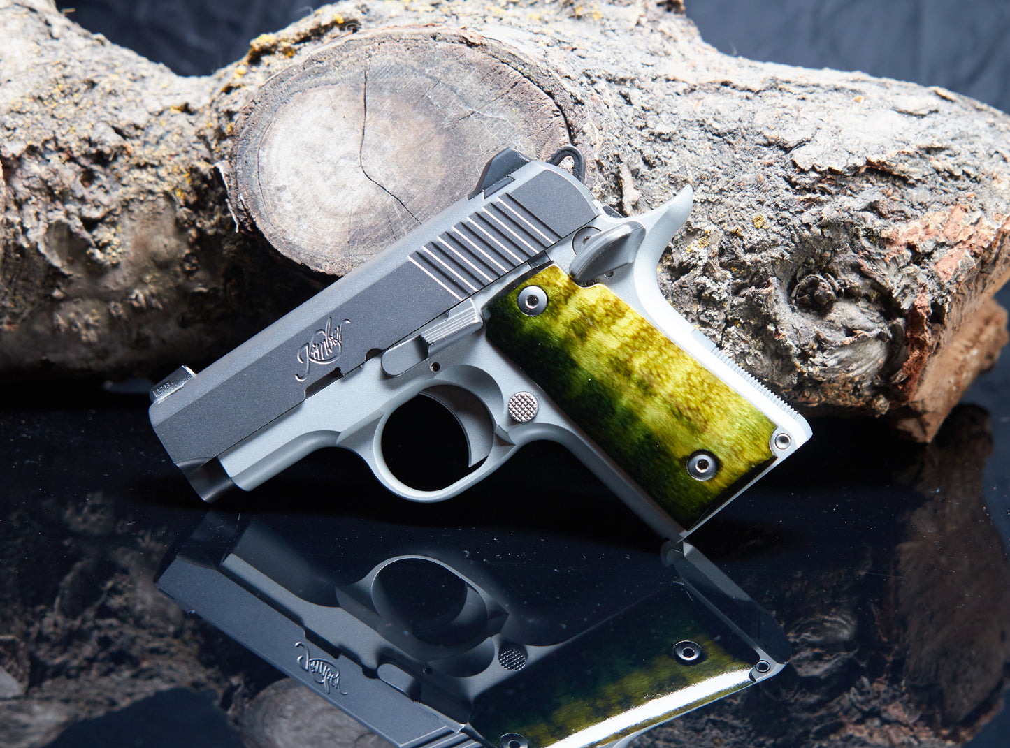 Kimber 380 Micro Grips – Dyed Maple with Lacquer Finish
