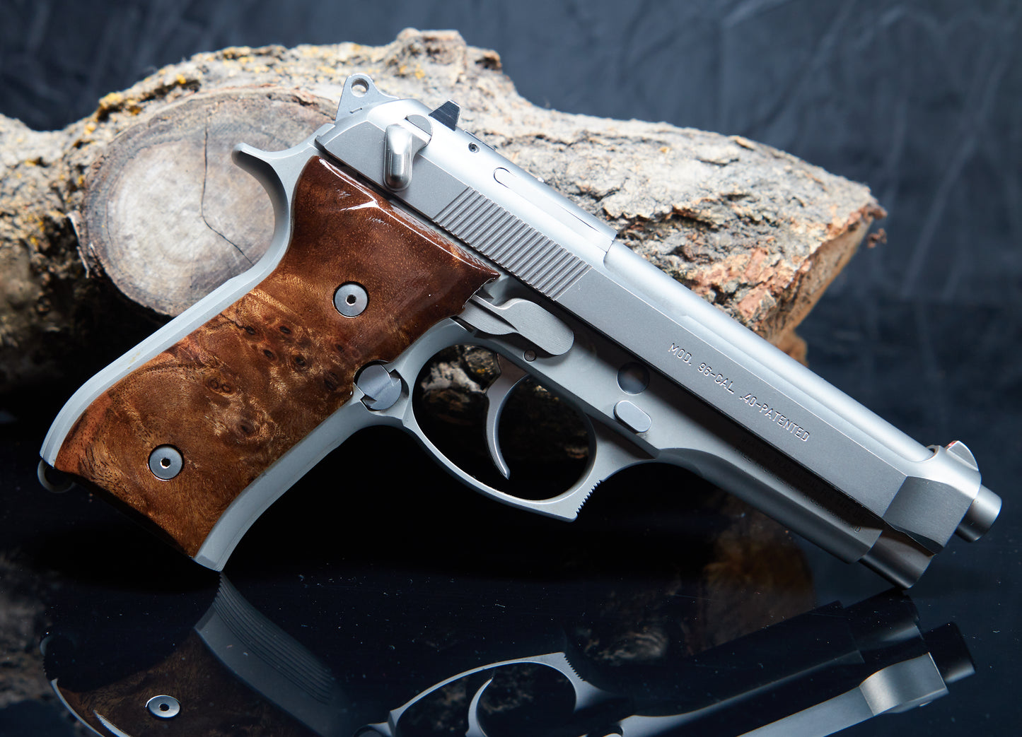 Premium Walnut Wood Grips for Beretta 92/96 FS