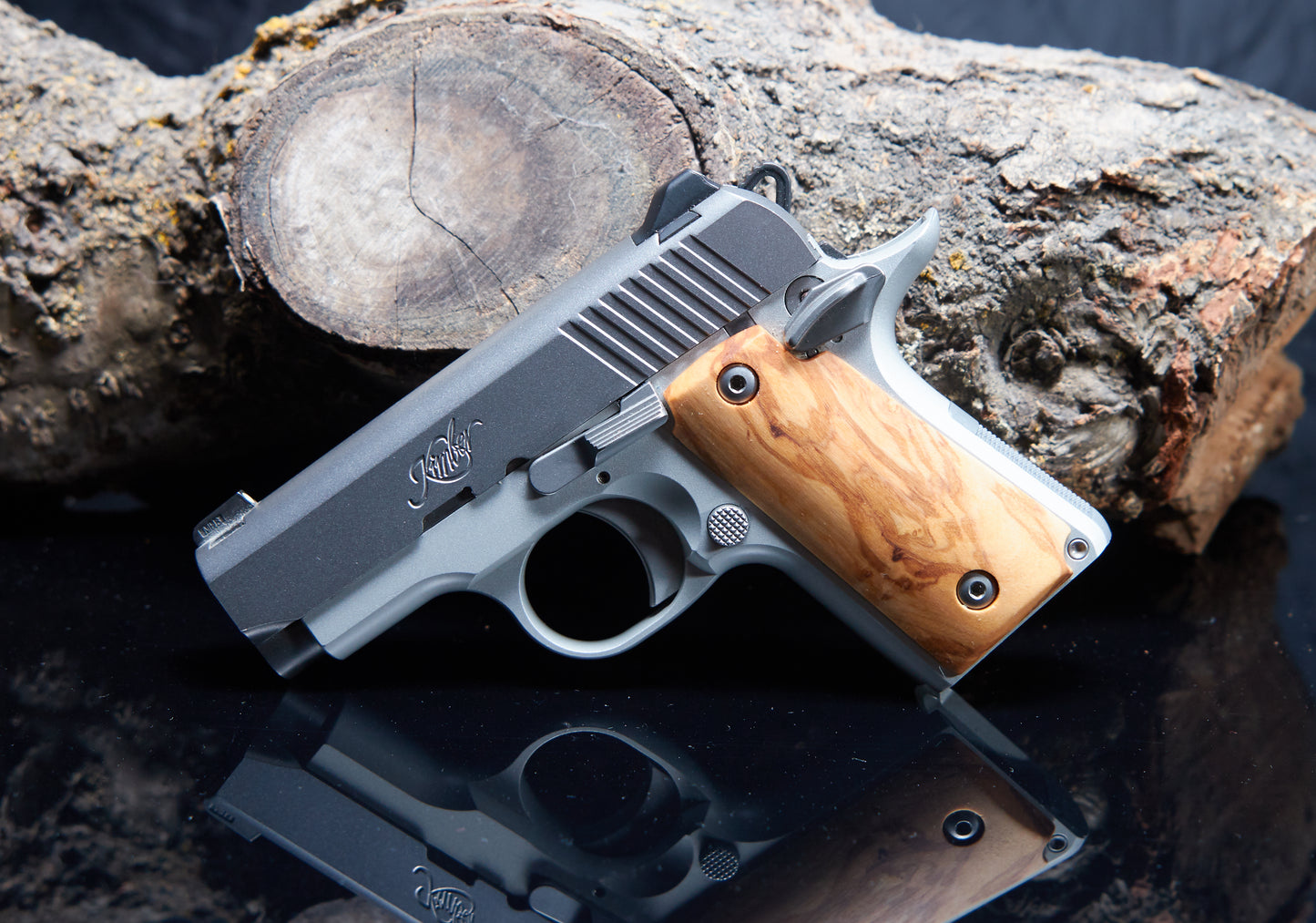 Kimber 380 Micro Grips – Olive Wood with Oil Finish