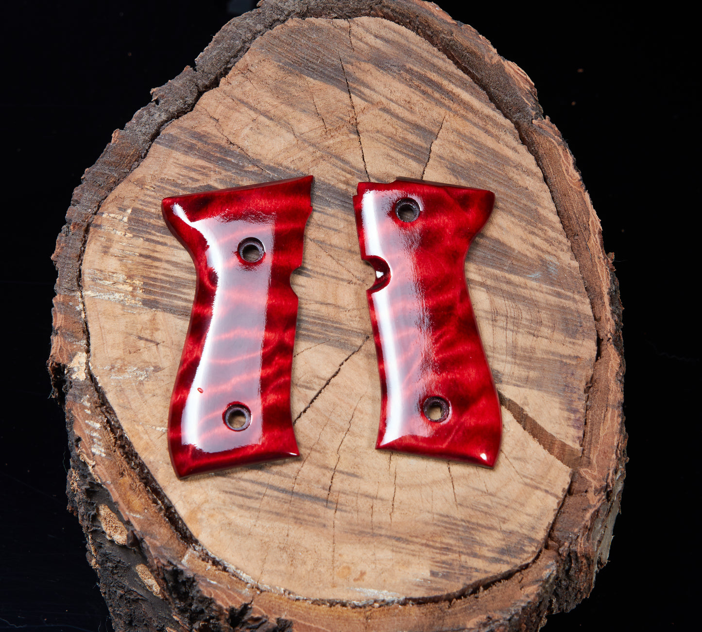 Quilted Maple Wood Grips for Beretta 92/96 FS