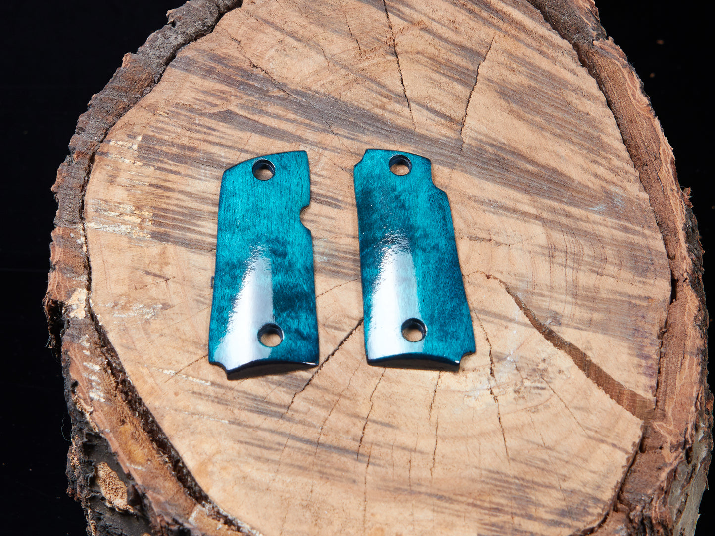 Kimber 380 Micro Grips – Dyed Maple with Lacquer Finish