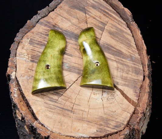 Smith & Wesson Square Butt N-Frame Grips – Dyed Maple with Lacquer Finish (Open Frame Design)e Design)