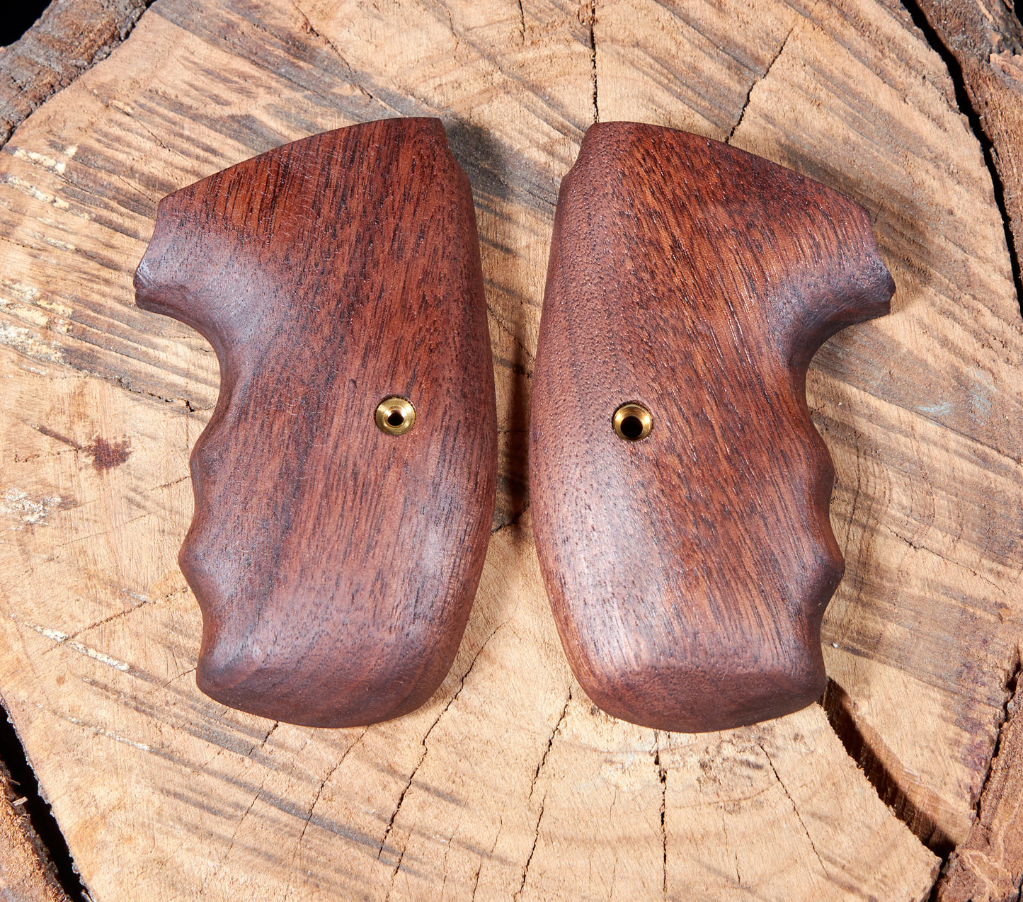 Charter Arms Revolver Grips – Walnut with Oil Finish (Closed Frame)