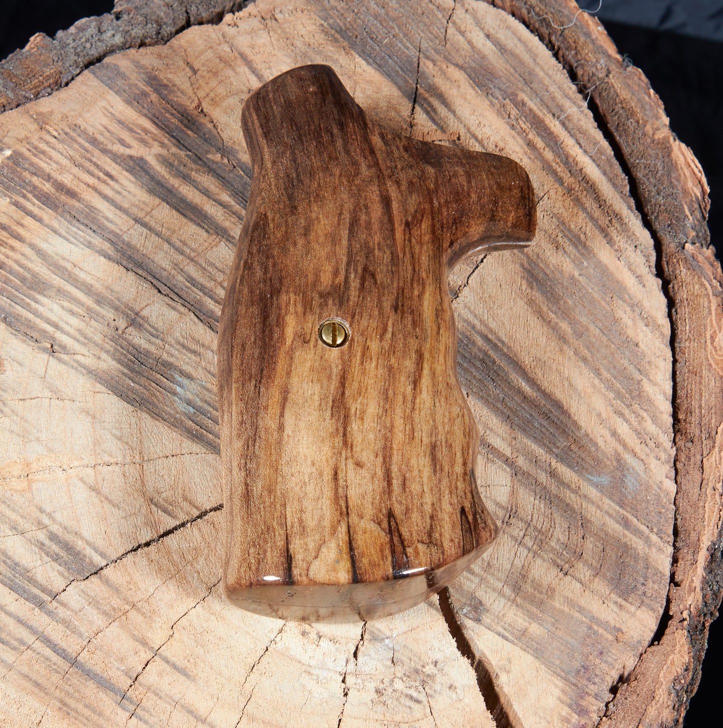 Smith & Wesson N-Frame Round-Butt Grips – Stabilized Wet-Rotted Maple Ghostly Figure | Rare Material | Precision Craftsmanship #2