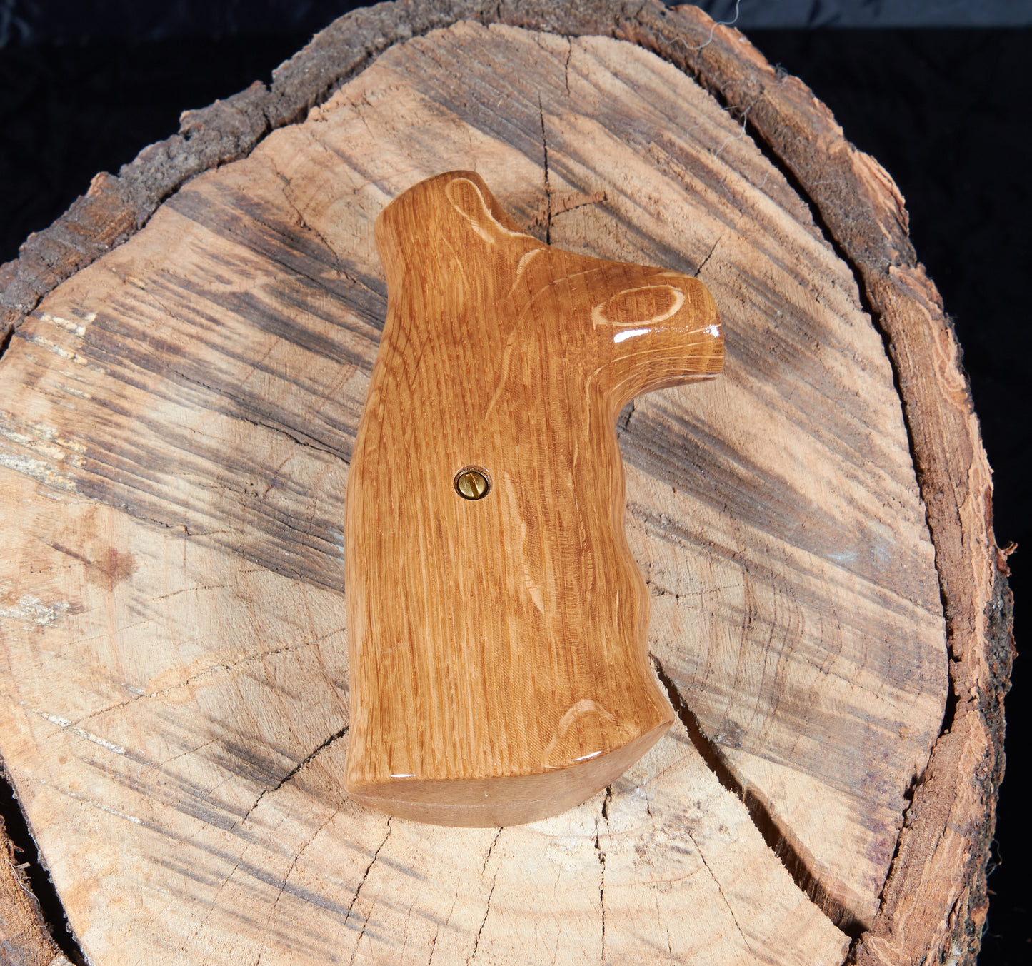 Smith & Wesson N-Frame Round Butt Grips – Quarter-Sawn Oak, Lacquer Finish
