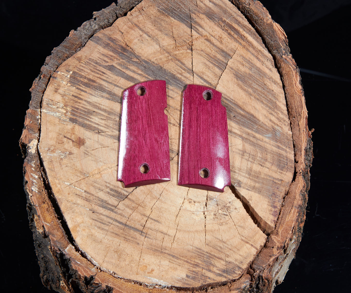 Kimber Micro 9 Grips – Purpleheart, Lacquer Finish