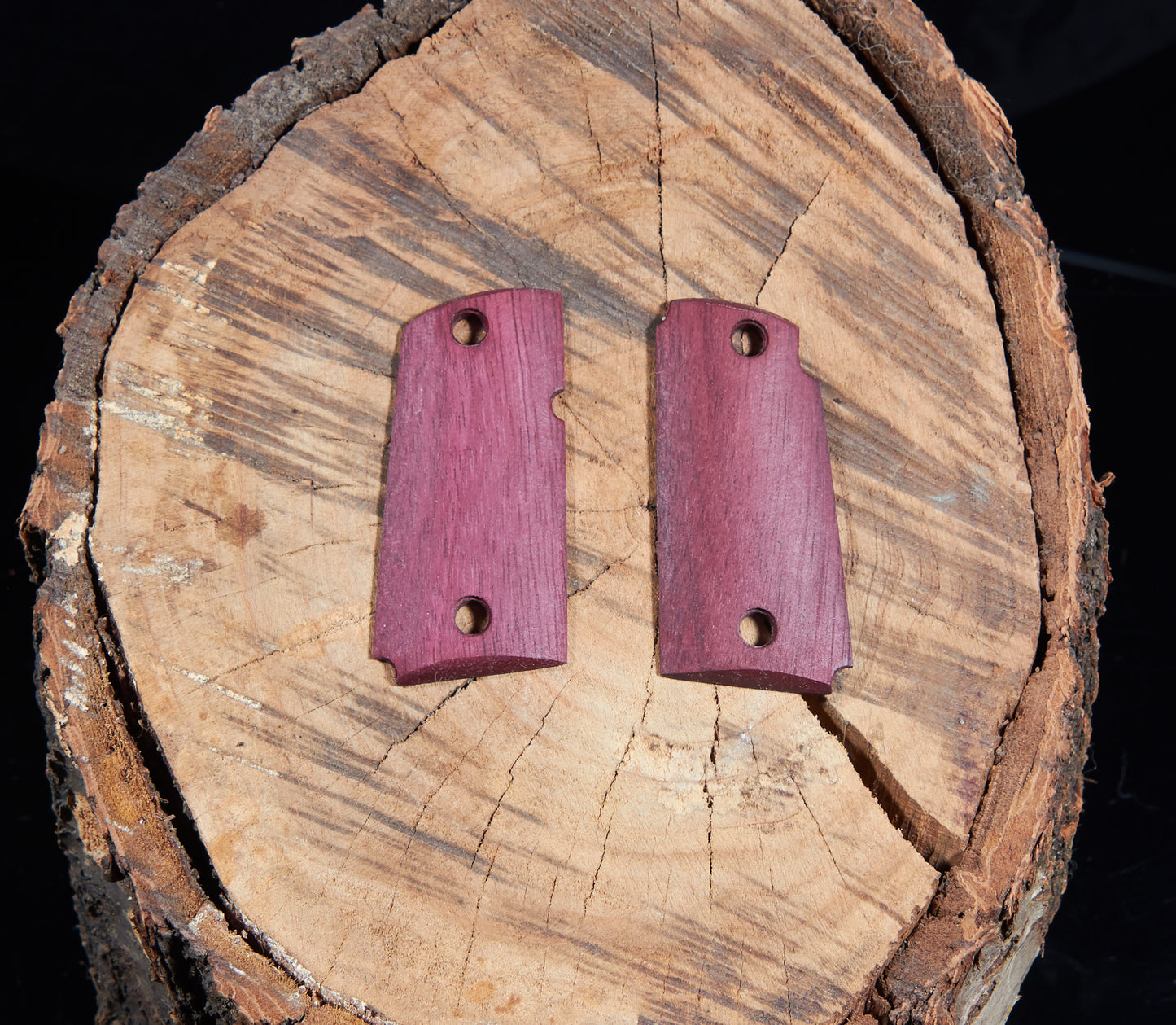 Kimber Micro 9 Grips – Purpleheart, Tung Oil Finish