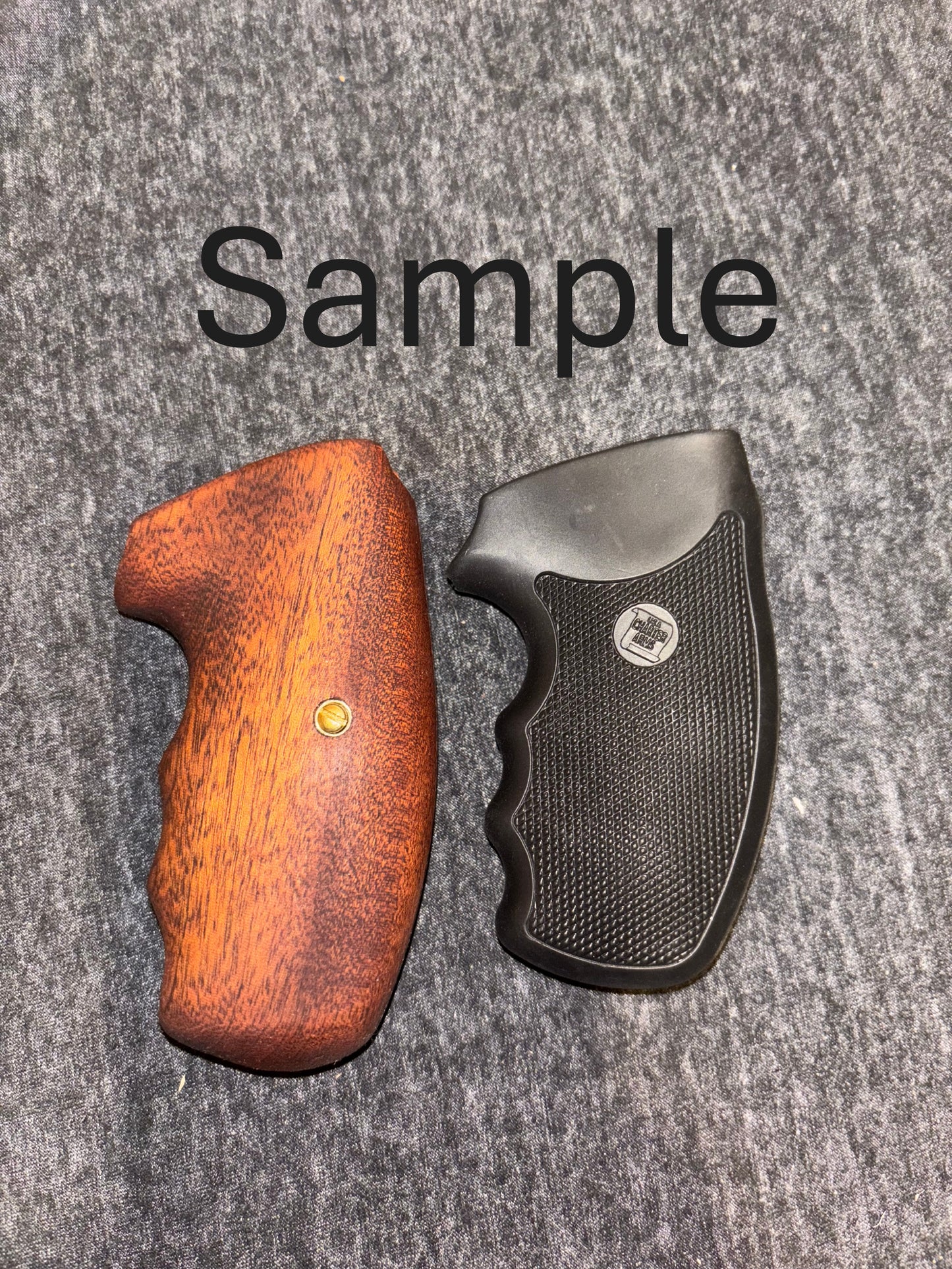 Charter Arms Revolver Grips – Oak (Closed Frame, Extended Length)