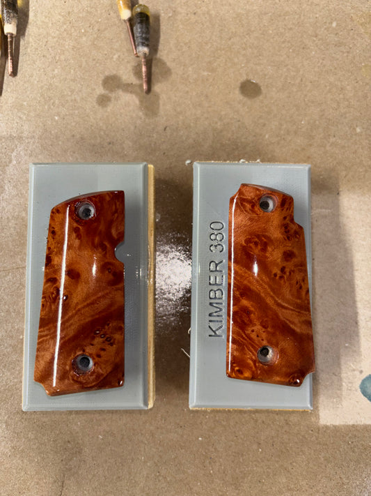 Kimber Micro 380 Grips – Customer Supplied Material (Made to Order, Lacquer Finish)
