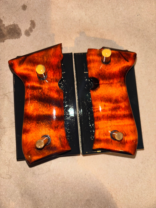 Made to Order Curly Maple Beretta Grips