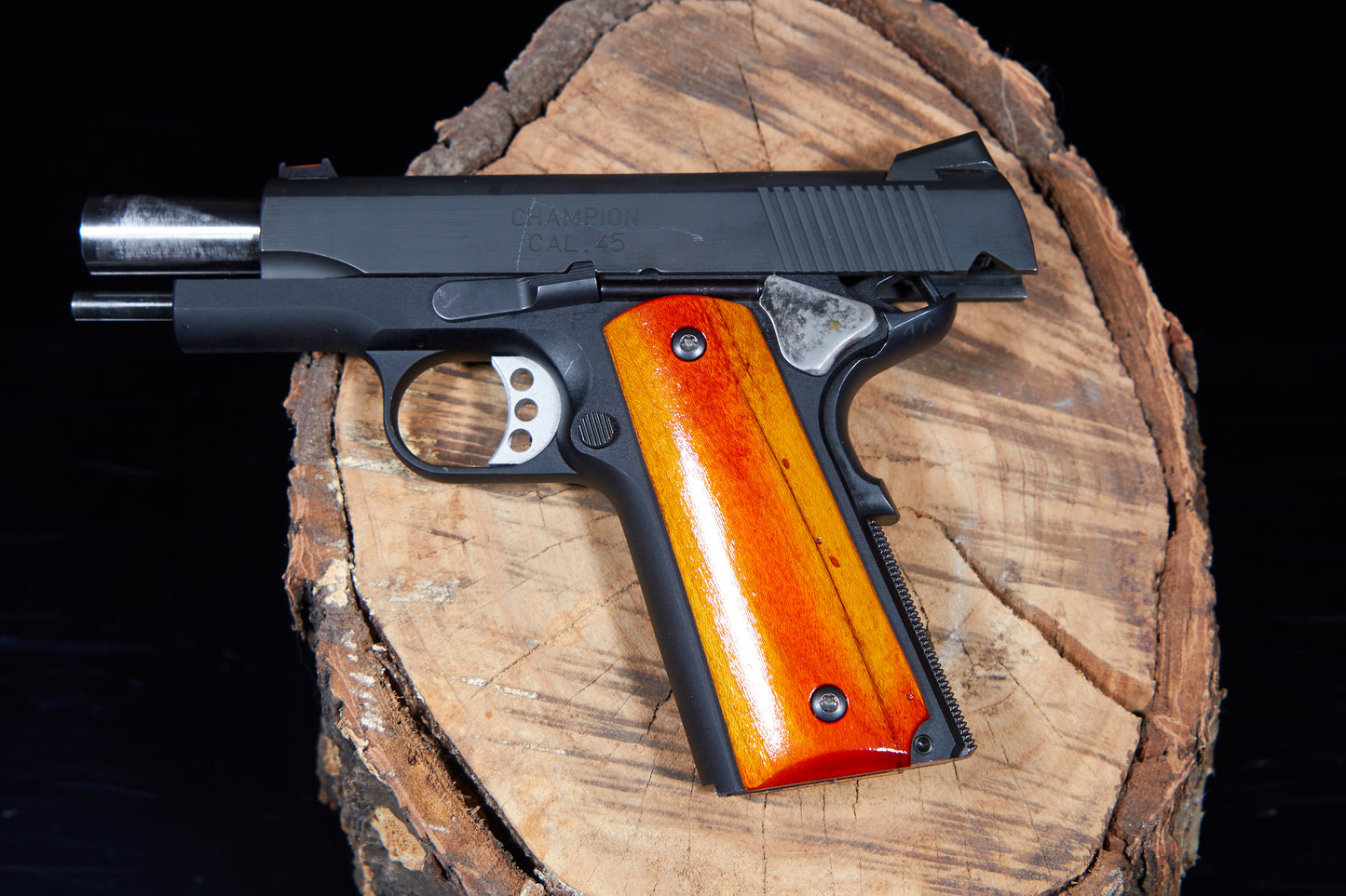 1911 grips Redish Orange Soft Maple