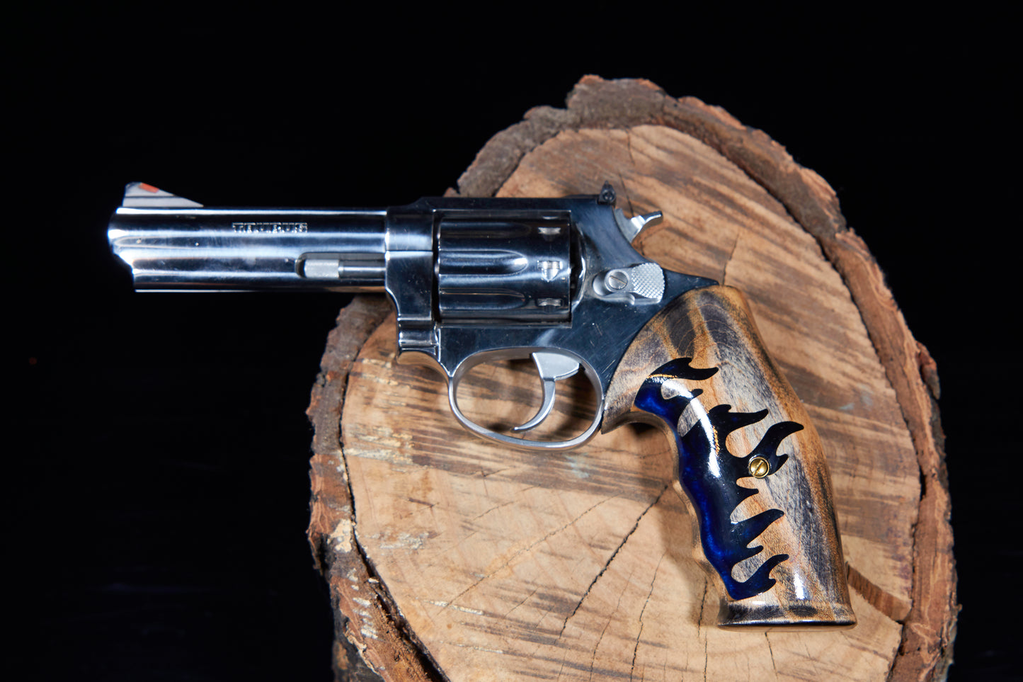 Taurus Small Frame Revolver Grips, Maple with Epoxy Inlay