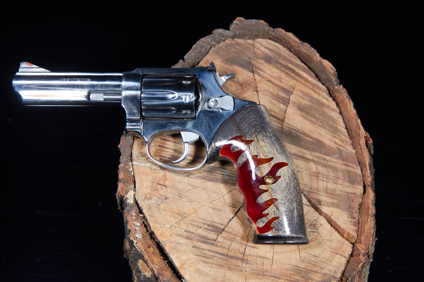 Taurus Small Frame Revolver Grips, Maple with Epoxy Inlay