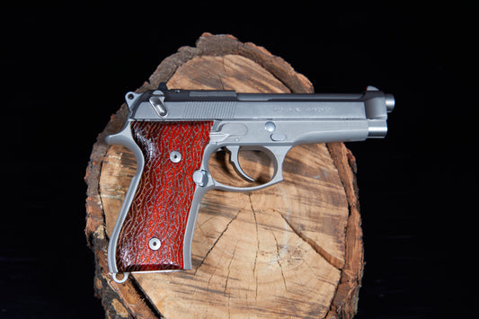 Beretta 92/96 Maple wood grips with laser etched pattern