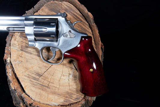 Smith & Wesson N-Frame Grips. Maple with Lacquer Finish