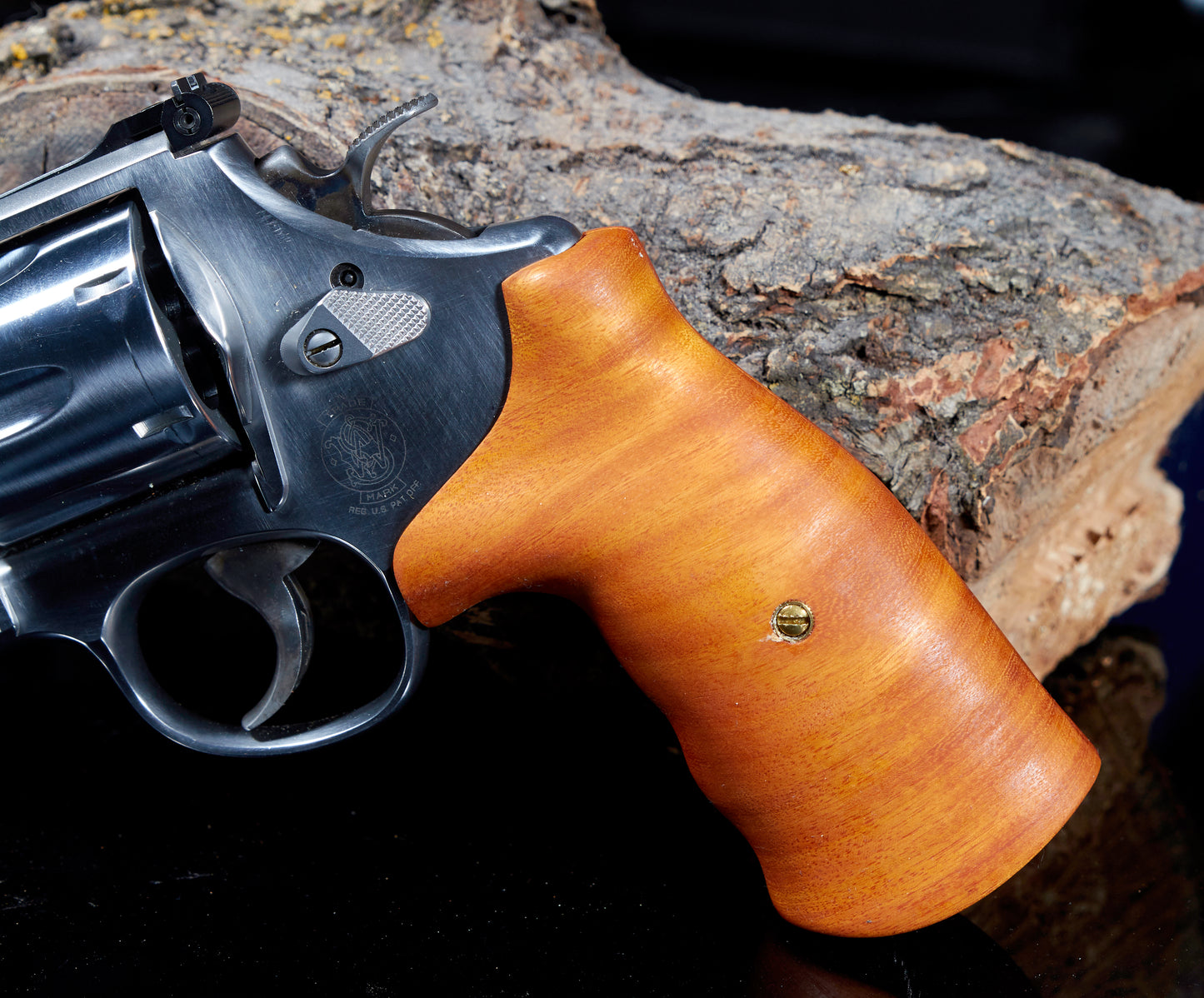 Smith & Wesson N-Frame Round Butt Grips. Exotic Wood with a Oil Finish