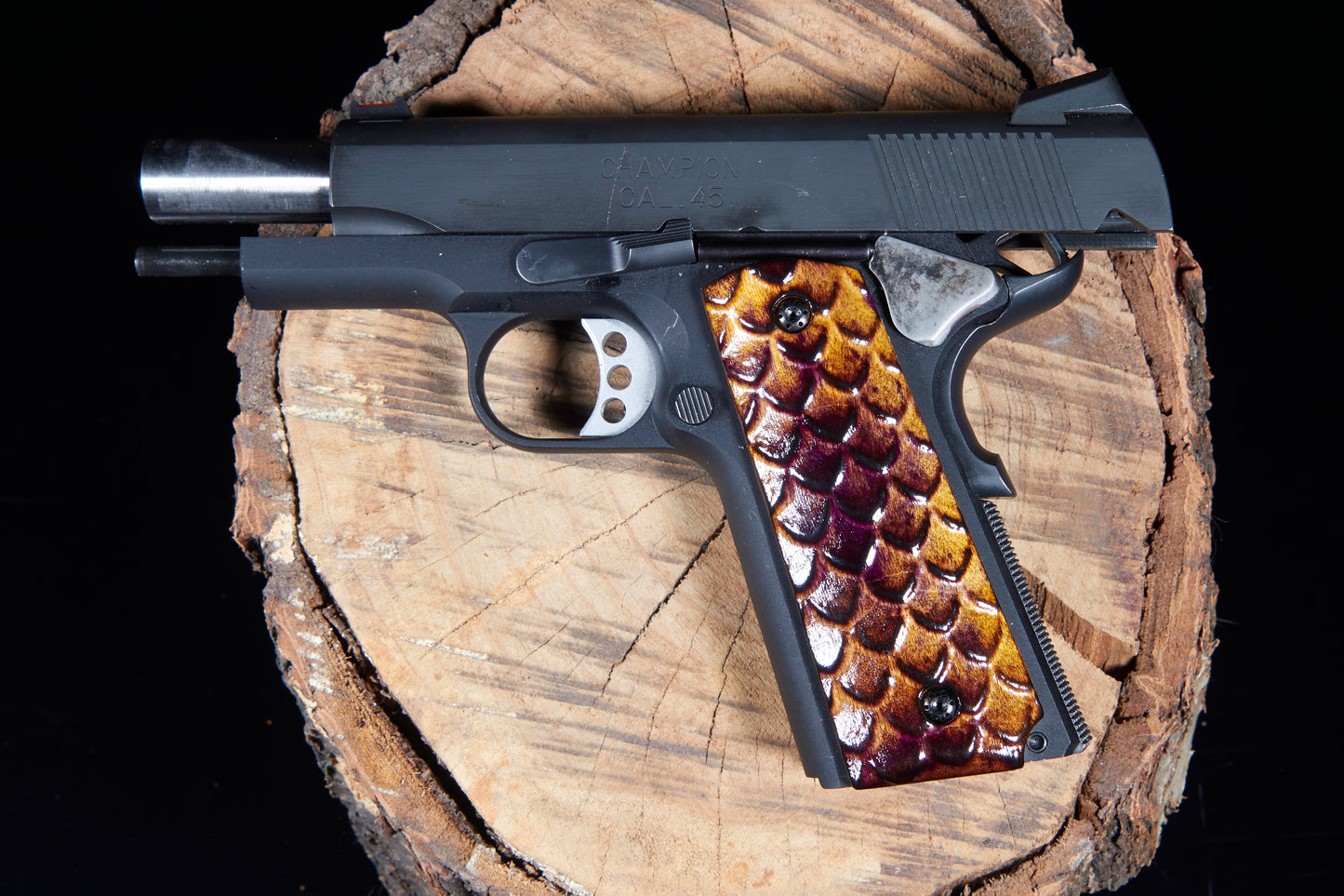 1911 grips Textured Like Scales Various Colors #4