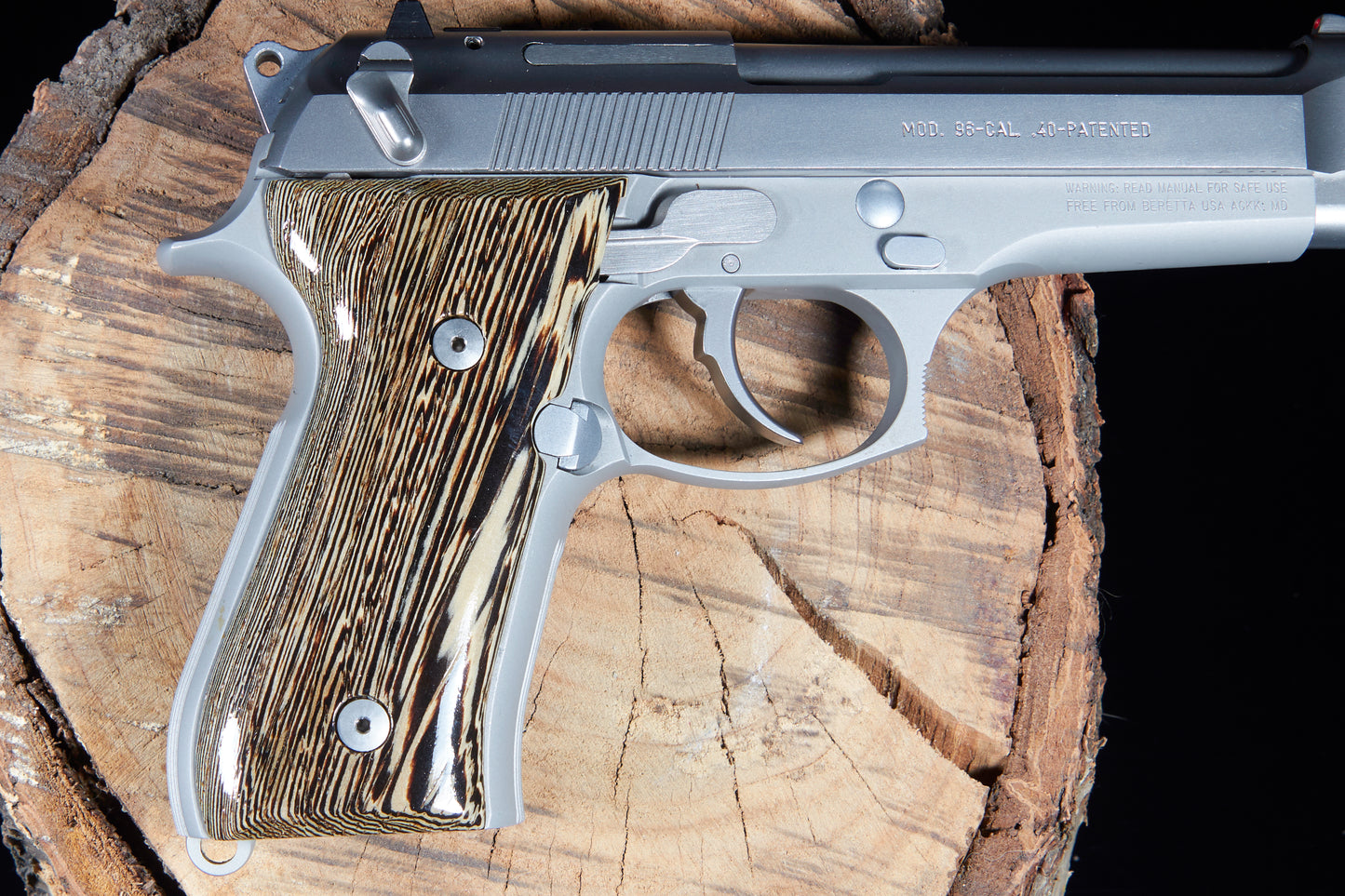 Premium Wenge Wood Grips for Beretta 92/96 FS