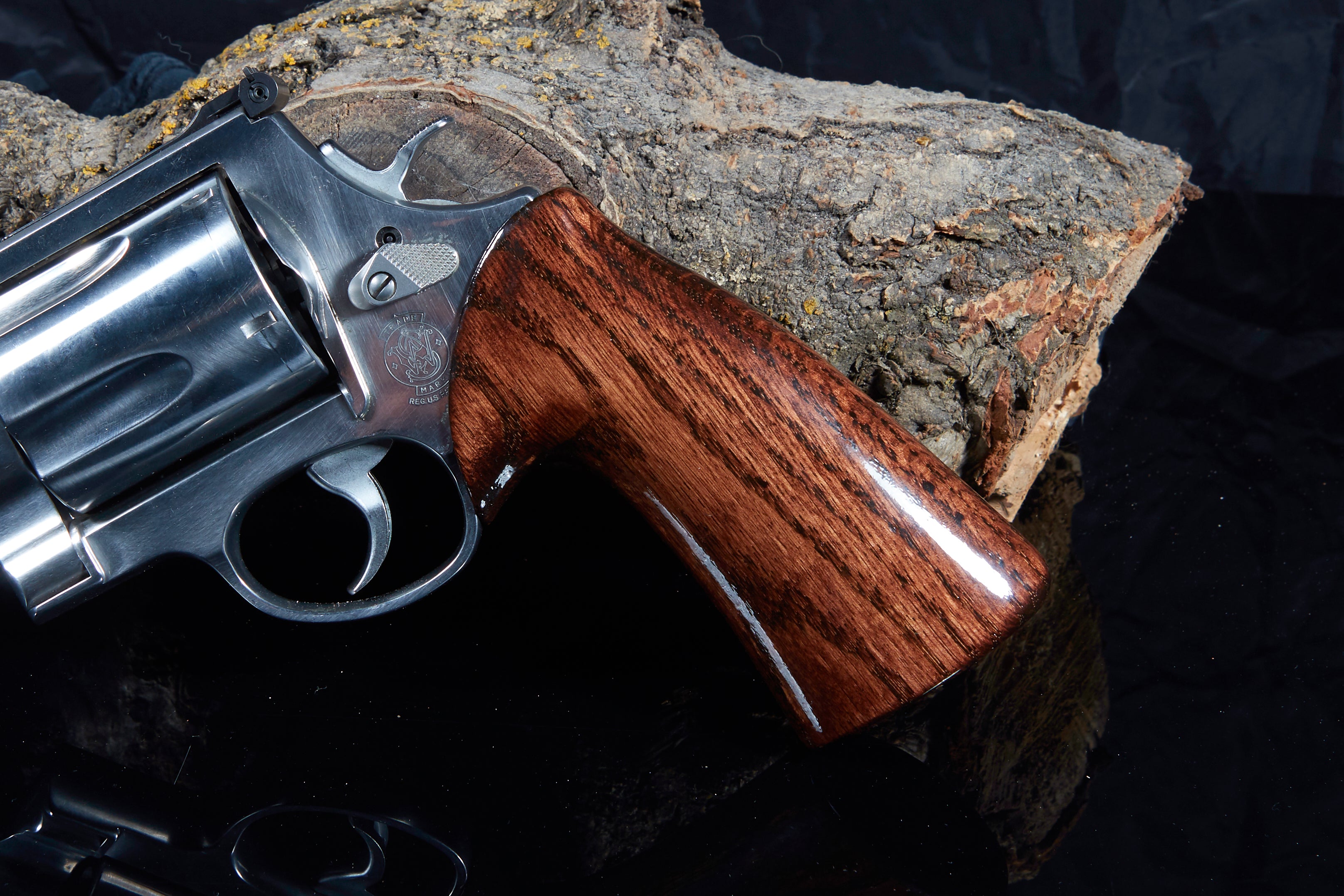 Custom Oak Pistol Grip for Smith & Wesson X-Frame (Model 460 & 500 Mag ...