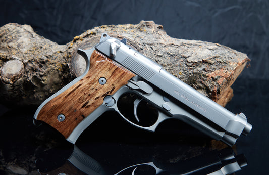 Stabilized Wet-Rotted Maple Grips for Beretta 92/96 FS
