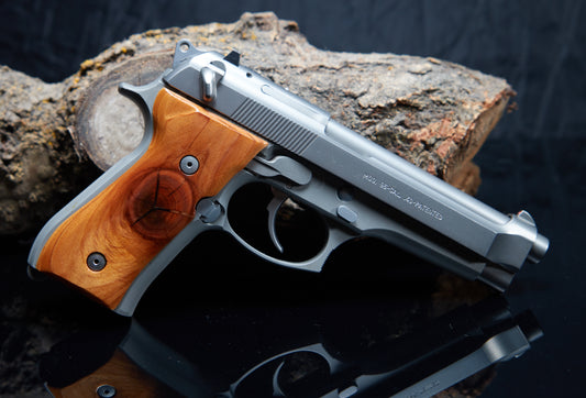 Stabilized Knotty Cedar Grips for Beretta 92/96 FS