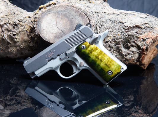 Kimber 380 Micro Grips – Dyed Maple with Lacquer Finish