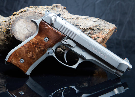 Premium Walnut Wood Grips for Beretta 92/96 FS