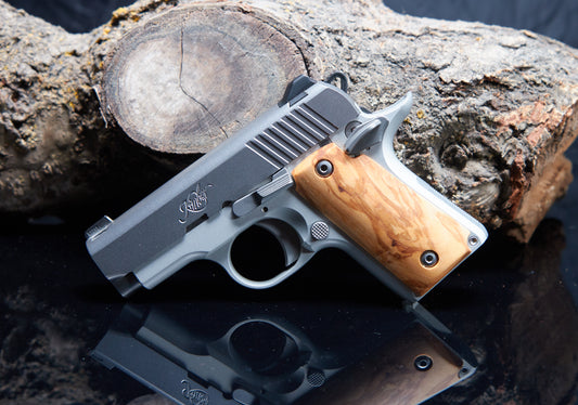 Kimber 380 Micro Grips – Olive Wood with Oil Finish