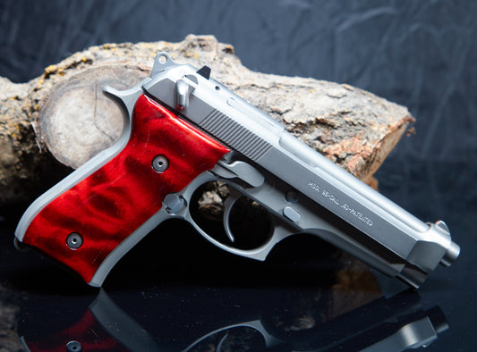 Quilted Maple Wood Grips for Beretta 92/96 FS