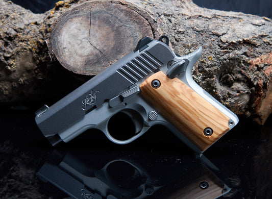 Kimber 380 Micro Grips – Olive Wood with Oil Finish