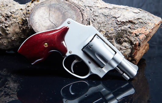 Open Back Style Grips for Smith & Wesson J-Frame – Dyed Maple with Lacquer Finish