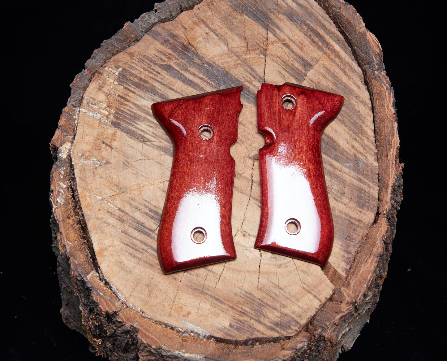 Beretta 92/96 Grips – Dyed Maple with Lacquer Finish