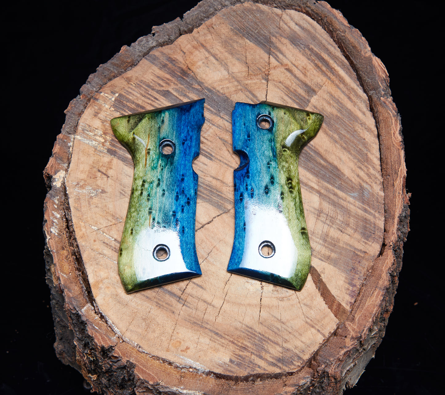 Product Listing: Beretta 92/96 Birdseye Maple Grips – High-Gloss Lacquer Finish  Beretta 92/96 Birdseye Maple Wood Grips – Lacquer Finished