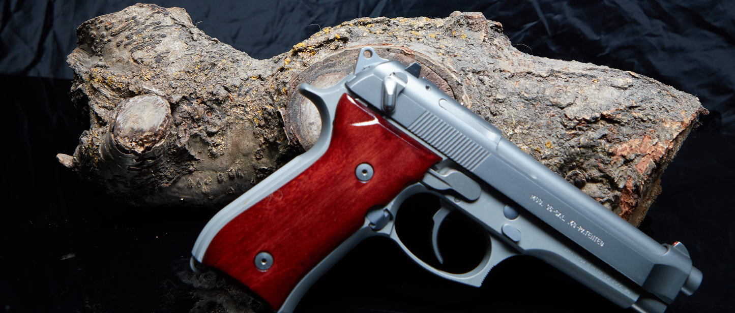 Beretta 92/96 Grips – Dyed Maple with Lacquer Finish