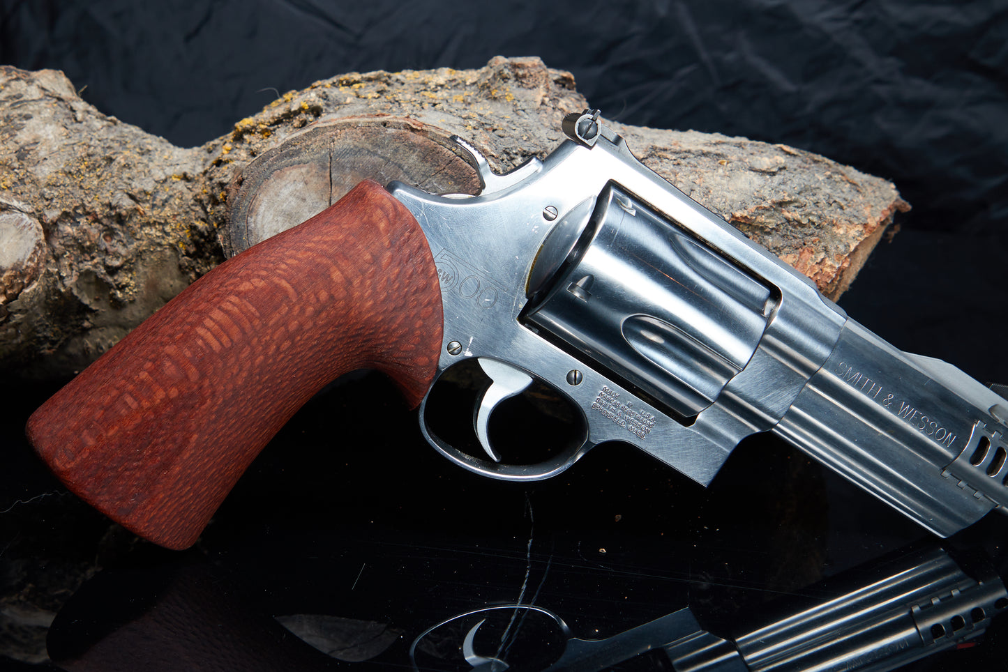 Smith & Wesson X-Frame Grips – Leopardwood with Oil Finish