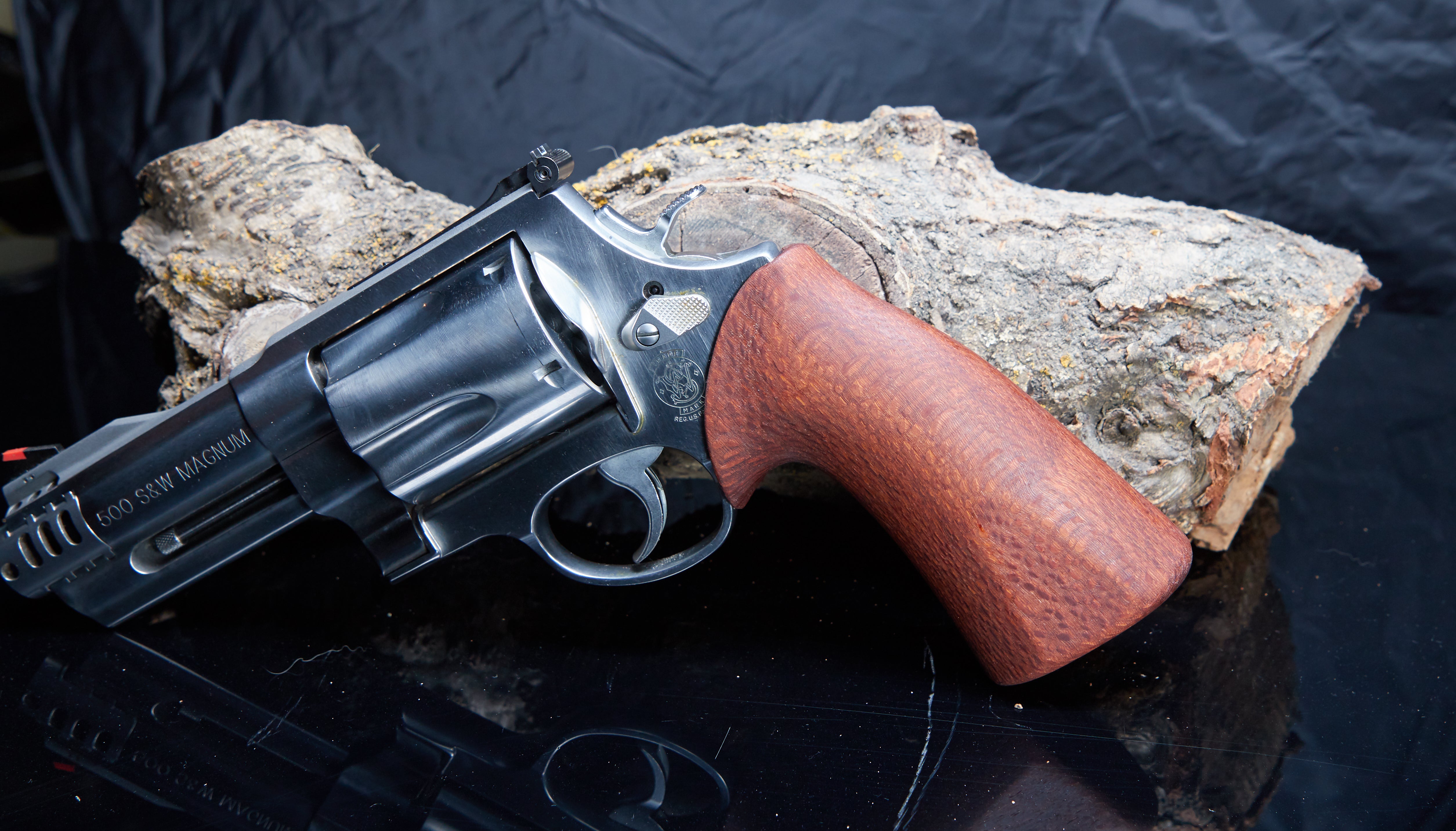 Smith & Wesson X-Frame Grips – Leopardwood with Oil Finish – Wood St. Grips