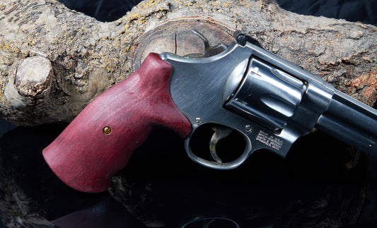 Smith & Wesson N-Frame Round Butt Grips – Purpleheart with Oil Finish