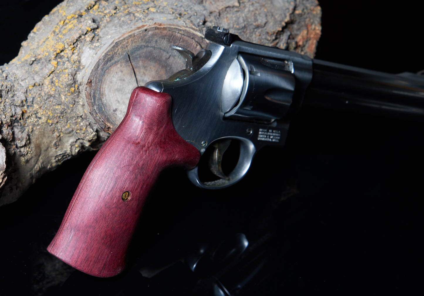 Smith & Wesson N-Frame Round Butt Grips – Purpleheart with Oil Finish