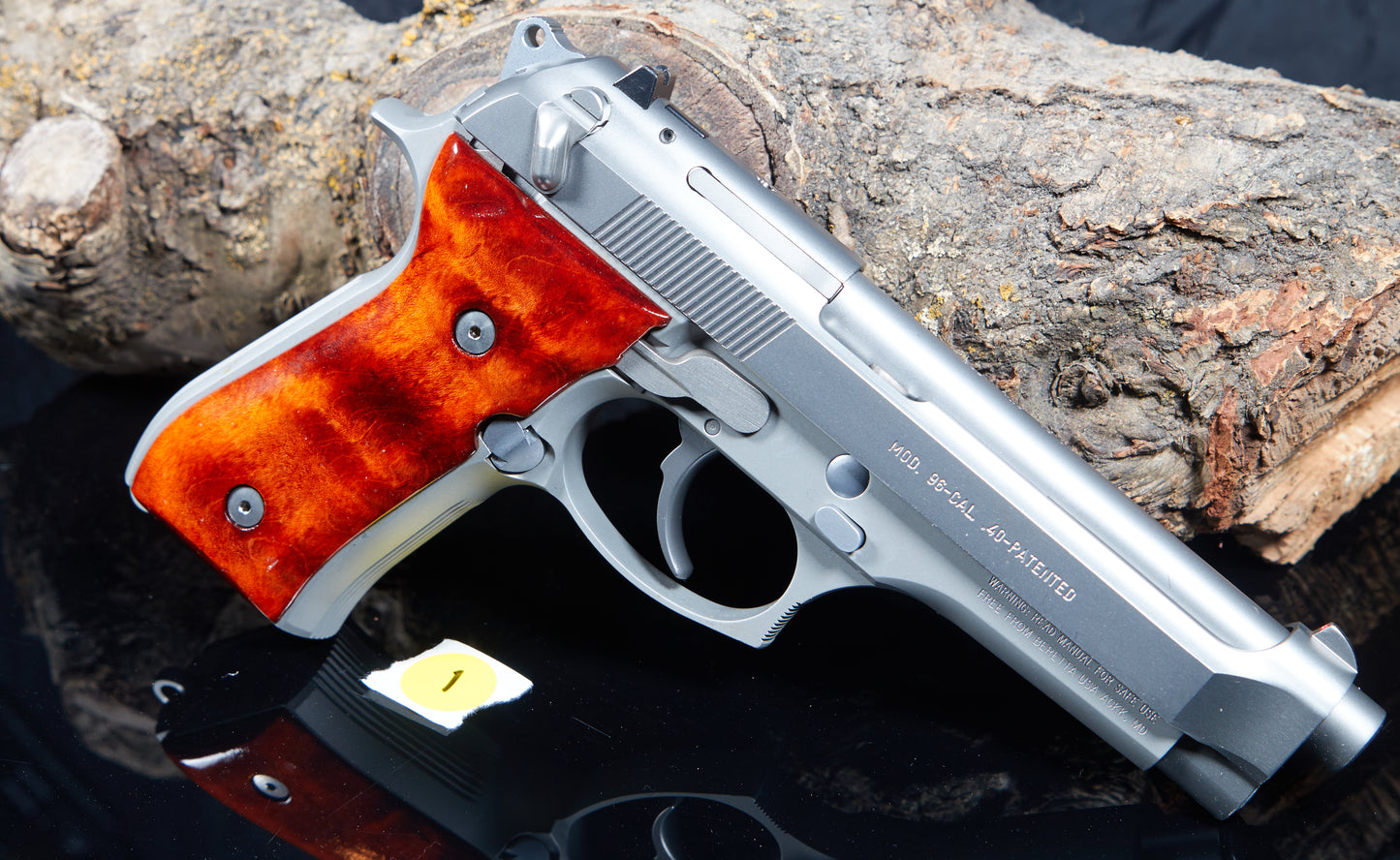 Curly Maple Wood Grips for Beretta 92/96 FS