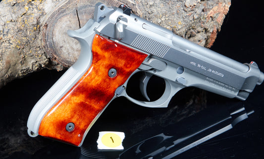 Curly Maple Wood Grips for Beretta 92/96 FS