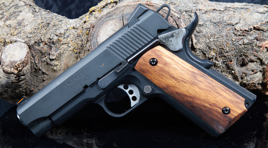 1911 Full-Size Grips – Beli Wood, Oil Finish (Ambidextrous Safety Cut)