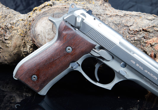 Beretta 92/96 Walnut Wood Grips – Hand-Rubbed Oil Finish