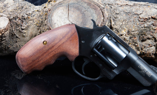 Charter Arms Revolver Grips – Exotic Hardwood (Closed Frame, Extended Length)