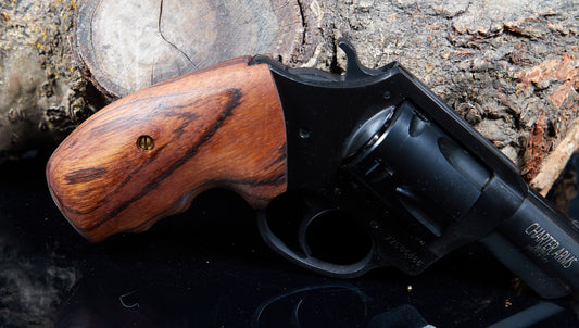 Charter Arms Revolver Grips – Zebrawood with Oil Finish