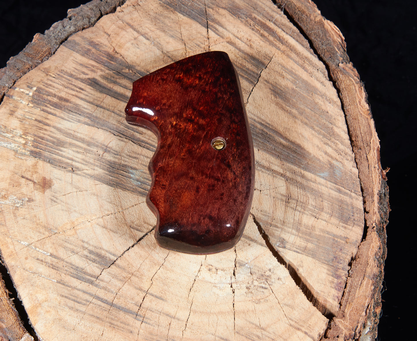 Charter Arms Revolver Grips – Birds-Eye Maple (Closed Frame, Lacquer Finish)